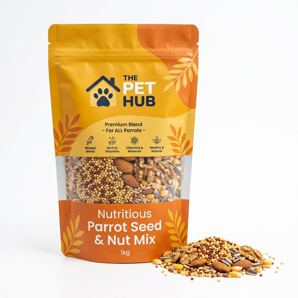 Nutritious Parrot Seed & Nut Mix (1kg) - The Pet Hub